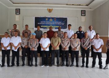 Personel Polres Sarmi Ikuti Pembinaan Etika Profesi dan Asistensi Pelanggaran Kode Etik Polri