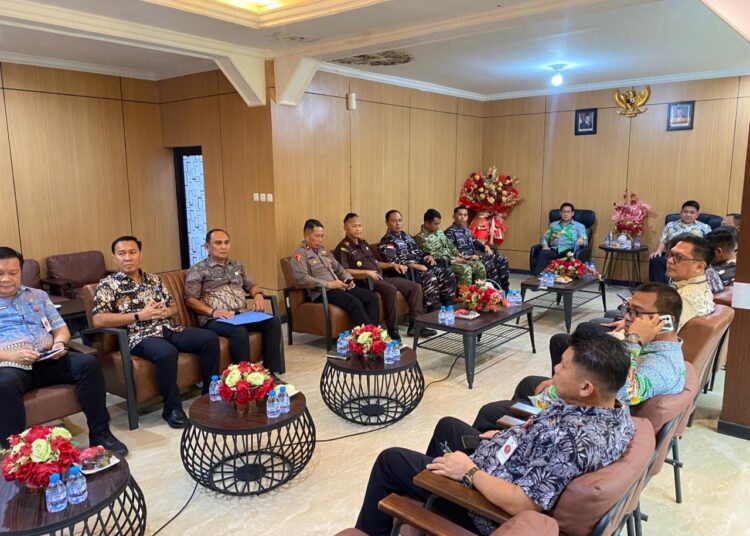 Komitmen Jaga Kamtibmas di Kota Bitung, Dandim 1310/Bitung Hadiri Rakor Bersama Forkopimda dan Forum Lintas Sektoral