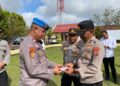 Propam Polres Jayawijaya Laksanakan Gaktibplin Personel Usai Apel Pagi