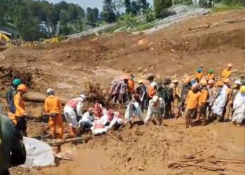 Ribuan Personel Gabungan diterjunkan Mencari Korban Longsor Gunung Burangrang