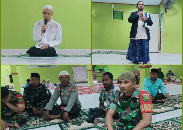Polsek Asologaima Laksanakan Pengamanan Peringatan Isra Mi’raj di Masjid Nurul Falah Kimbim