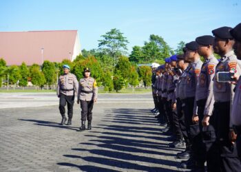 Polda Papua Barat Melaksanakan Apel Gelar Pasukan Operasi Keselamatan Mansinam 2026