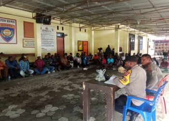 Sat Binmas Polres Jayawijaya Fasilitasi Mediasi Kasus Pembunuhan di Wamena