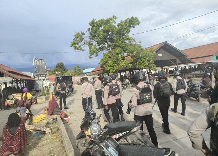 Polres Jayawijaya Laksanakan Patroli Ciptakan Sitkamtibmas Kondusif