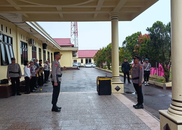 Polres Jayawijaya Gelar Serah Terima Jabatan Pejabat Utama