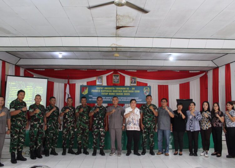 Perkuat Kemandirian dan Kesejahteraan Anggota, Kodim 1310/Bitung Gelar Rapat Anggota Tahunan (RAT) Ke-30 Tutup Buku Tahun 2025