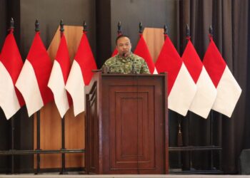 Dandim 1310 Bitung memaparkan Program Indonesia Asri dan Kesiapan MA Yon TP Makawidey Pada Rapim Tingkat Kodam XIII/Merdeka