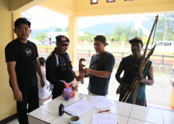 Polda Papua Barat Gelar Ops Pekat, Amankan Berbagai Senjata Tajam Saat Ramadhan