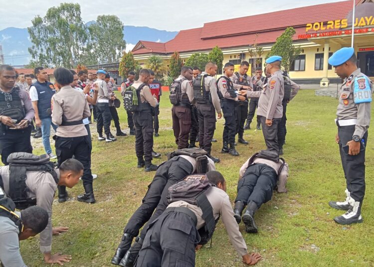 Propam Polres Jayawijaya Gelar Gaktiblin, Tingkatkan Disiplin dan Kerapian Personel