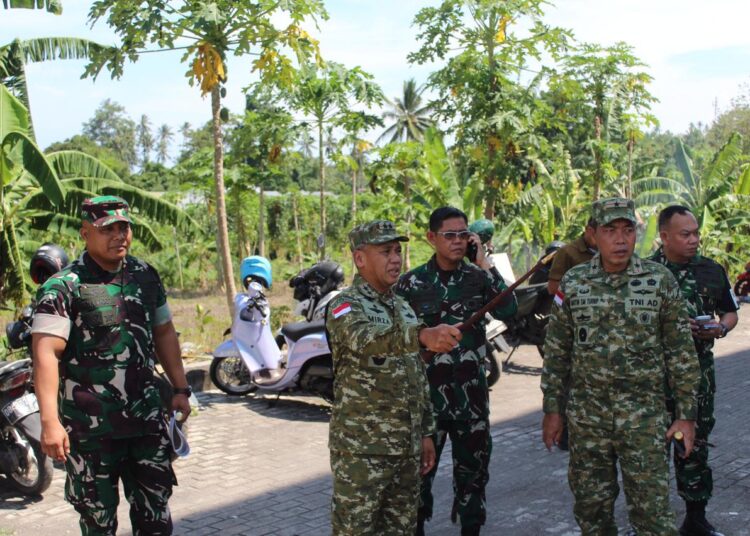 Dandim 1310/Bitung Dampingi Pangdam XIII/Mdk, Tinjau Kesiapan Marshalling Area Yon TP 916/Makawidey di Rusunawa Tangkoko Bitung