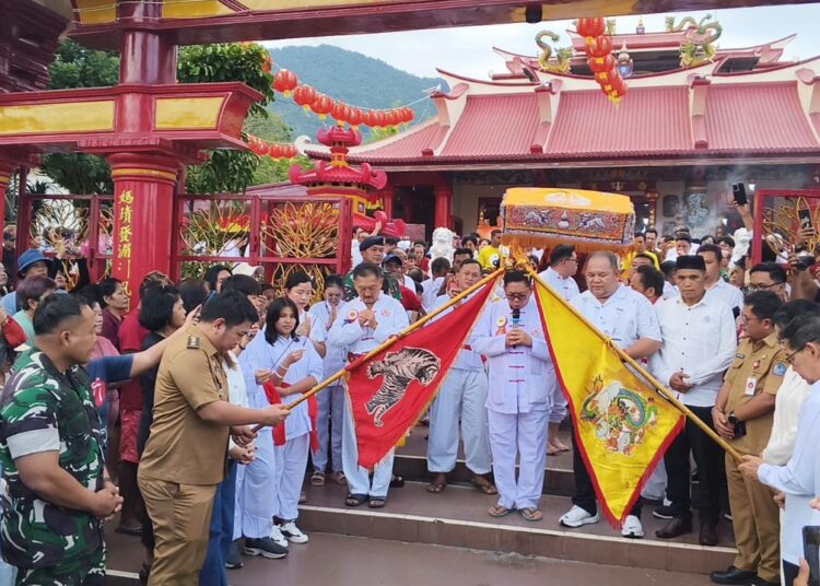 Perkokoh Nilai Toleransi, Dandim 1310/Bitung dan Forkopimda Bitung Hadiri Prosesi Keagamaan Goan Siao/Cap Go Meh 2577 Kongzili Tahun 2026