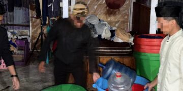 Upaya Cipta Kondusif, Sat Resnarkoba Polres Jayawijaya Amankan Tempat Produksi Miras