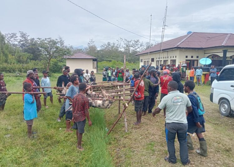 Polsek Asologaima Fasilitasi Penyelesaian Permasalahan Warga Melalui Mekanisme Adat