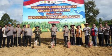 Polda Papua Barat Gelar Tanam Raya Jagung Dukung Ketahanan Pangan Nasional