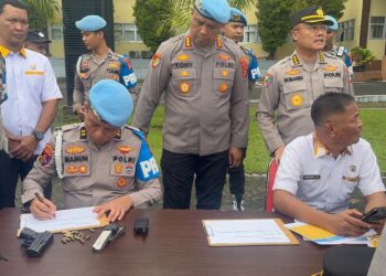 Polda Papua Barat Lakukan Pengecekan Pemegang dan Kelayakan Senjata Api Personel