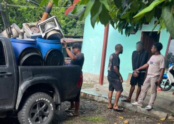Polresta Manokwari Pengungkapan Produksi Minuman Keras Lokal Jenis Cap Tikus di Distrik Tanah Rubuh