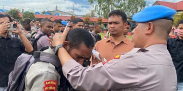 Propam Polres Jayawijaya Gelar Gaktibplin, Tertibkan Disiplin dan Kelengkapan Personel