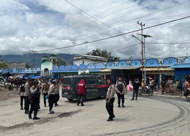 Polres Jayawijaya Sampaikan Himbauan Kamtibmas di Wamena