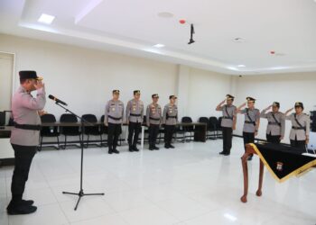 Kapolda Papua Barat Pimpin Upacara Sertijab dan Pelantikan PJU