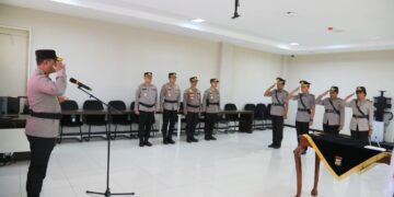 Kapolda Papua Barat Pimpin Upacara Sertijab dan Pelantikan PJU