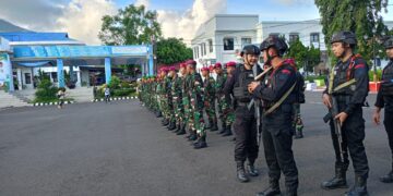 Ikut Apel Gelar Pasukan, Kodim 1310/Bitung Siap Amankan Malam Takbiran dan Idul Fitri 1447 H