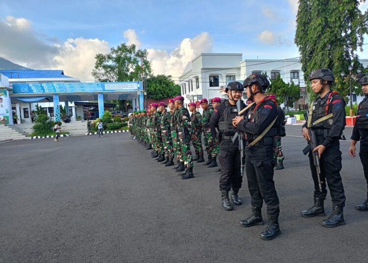 Ikut Apel Gelar Pasukan, Kodim 1310/Bitung Siap Amankan Malam Takbiran dan Idul Fitri 1447 H