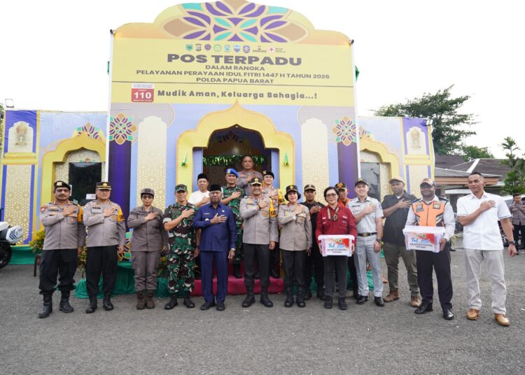 Kapolda Papua Barat Pimpin Operasi Skala Besar Bersama Forkopimda, Tinjau Posko Terpadu Ops Ketupat Mansinam 2026