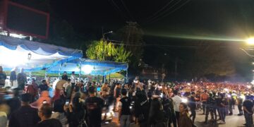 Pastikan Kegiatan Berlangsung Aman dan Lancar, Personel Kodim 1310/Bitung Pengamanan Pawai Takbir Idul Fitri 1447 H di kota Bitung