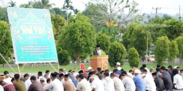 Wakapolda Papua Barat Hadiri Pelaksanaan Sholat Ied Idul Fitri 1447 H, Berlangsung Khidmat dan Penuh Kebersamaan
