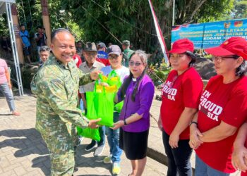 Dandim 1310 Bitung Bersama Forkopimda dan Perangkat Pemdes Melaksanakan Groundbreaking Jembatan Garuda di Empat Titik Wilayah Bitung-Minut
