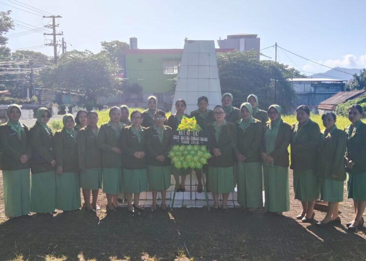 Peringati HUT ke-80 Persit Kartika Chandra Kirana Tahun 2026, Anggota dan Pengurus Persit KCK Cabang LXII Kodim 1310 Bitung Gelar Ziarah Rombongan