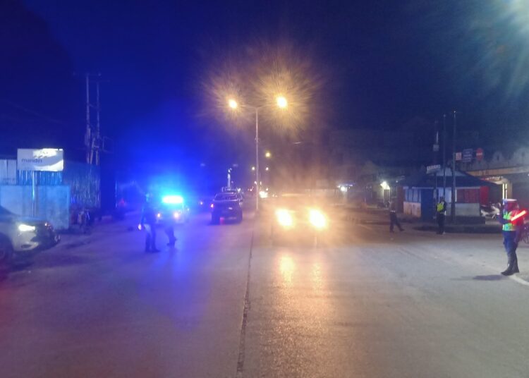 Patroli Blue Light Satlantas Polres Jayawijaya, Wujudkan Kamseltibcarlantas yang Aman di Wamena