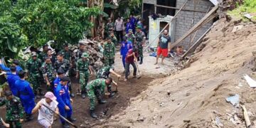 Aksi Sigap Gerak Cepat Bantu Warga, Kodim 1310/Bitung Beri Pertolongan Korban Bencana Gempa