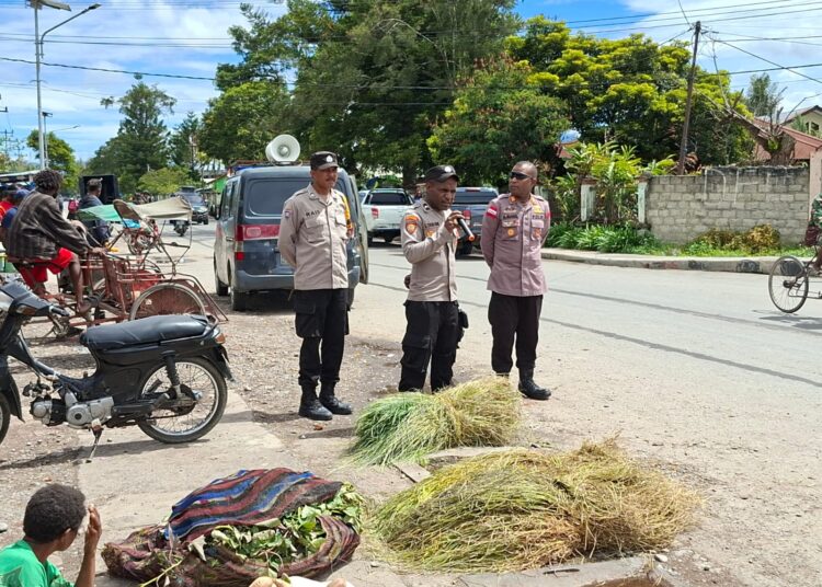Polres Jayawijaya Gelar Razia Dan Himbauan Kamtibmas di Wamena