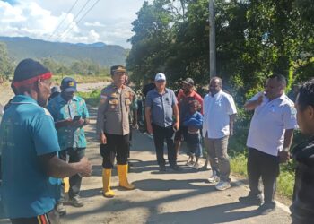 Normalisasi kali tagi dan buka jalan alternatif dikampung oagambak distrik bolakme, dan monitoring lokasi longsor dikampung onggobalo dan wandigunie distrik tagime