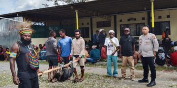 Polsek Wamena Kota Fasilitasi Penyelesaian Pembayaran Maskawin Secara Adat