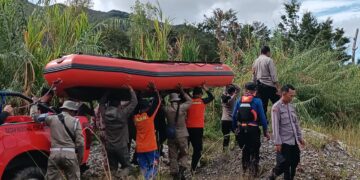 Pencarian Korban Jembatan Gantung Wouma Hari Ke-5, Tim Gabungan Sisir Aliran Sungai