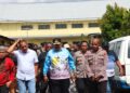 Gubernur Papua Pegunungan Kunjungi Pengungsi di Mako Polres Jayawijaya