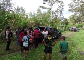 Penemuan Mayat di Jalan Moai, Polsek Wamena Kota Evakuasi Korban Perang Suku