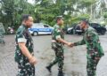 Pastikan Progres Pekerjaan Berjalan Lancar, Dandim 1310/Bitung Dampingi Danrem 131/Santiago Tinjau Pembangunan Jembatan Perintis Garuda di Wilayah Kodim 1310/Bitung