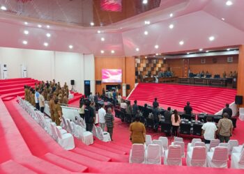 Wujud Sinergi TNI dan Pemerintah Daerah, Kasdim 1310/Bitung Hadiri Rapat Paripurna DPRD Kota Bitung Tahun 2026