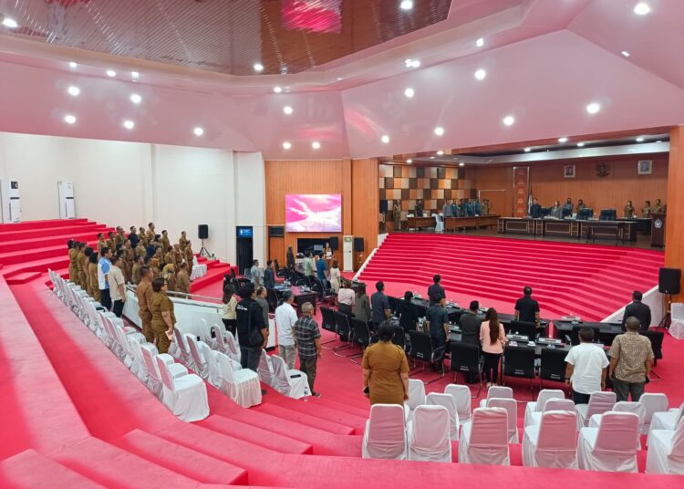 Wujud Sinergi TNI dan Pemerintah Daerah, Kasdim 1310/Bitung Hadiri Rapat Paripurna DPRD Kota Bitung Tahun 2026