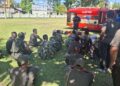 Tingkatkan Kemampuan Hadapi Situasi Darurat Bencana Kebakaran, Personel Kodim 1310/Bitung Ikuti Bimtek Pengoperasian Ransus Damkar