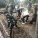 Bentuk Nyata Kepedulian TNI Terhadap Kebersihan Lingkungan, Kodim 1310/Bitung Gelar Karya Bakti Gerakan Indonesia Asri, Bersihkan Selokan dan Taman Median Jalan
