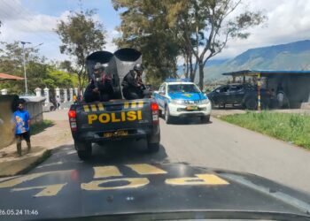 Polsek Wamena Kota Gelar Patroli Dialogis Jaga Kamtibmas Kota Wamena
