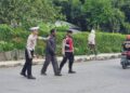Satlantas Polres Jayawijaya laksanakan strong point pagi, arus lalu lintas berjalan tertib
