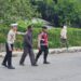 Satlantas Polres Jayawijaya laksanakan strong point pagi, arus lalu lintas berjalan tertib