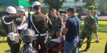 Pastikan Administrasi dan Kelengkapan Kendaraan Layak Pakai, Kodim 1310/Bitung Gelar Pengecekan Kendaraan Dinas