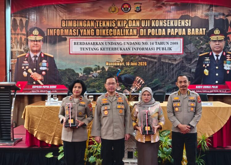 Divhumas Polri Gelar Bimtek KIP dan Uji Konsekuensi Informasi di Polda Papua Barat