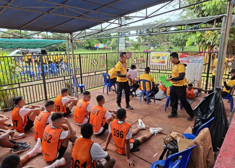 Casis Bintara Polres Jayawijaya Ikuti Uji Kesemaptaan Jasmani dan Antropometri